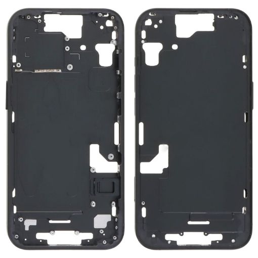 iPhone 15 Middle Frame Bezel Plate + Side Keys & Card Tray US Black - 1