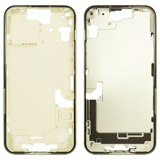 iPhone 15 Middle Frame Bezel + Side Keys & Card Tray - China Version Yellow - 1