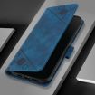 Samsung Galaxy A07 4G Blue Embossed Leather Phone Case Skin-feel - 3