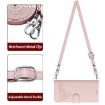 Samsung Galaxy A17 5G Pink Cat Rat Embossed RFID Leather Case with Lanyard - 3