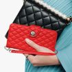 Realme V70/14x/C75 5G Red Rhombic Texture Flip Leather Case with Lanyard - 7