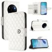 Realme Narzo 80/14 Pro 5G Rhombic Flip Leather Case with Lanyard White - 1