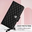 Realme 14 5G/P3 5G India Rhombic Flip Leather Case with Lanyard Black - 6