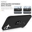 iPhone 17 Magnetic Case with Invisible Ring Holder - Black PC + TPU - 7