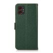 Samsung Galaxy XCover7 Pro Green Leather RFID Phone Case by KHAZNEH - 3