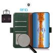 Samsung Galaxy XCover7 Pro Green Leather RFID Phone Case by KHAZNEH - 4