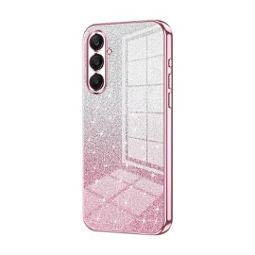 Samsung Galaxy A26 Pink Gradient Glitter Electroplated Phone Case - 1