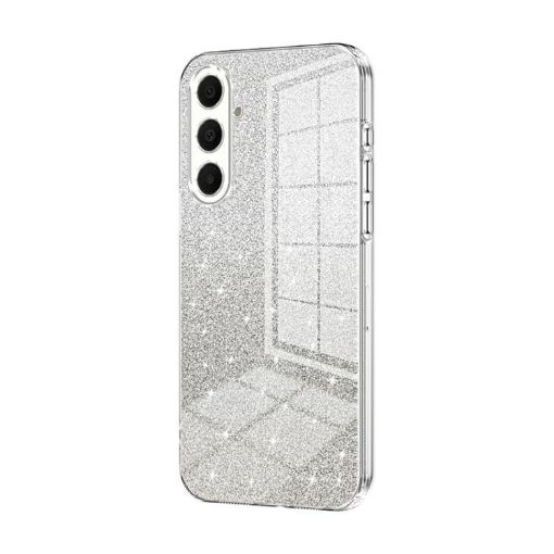 Samsung Galaxy A17 Gradient Glitter Electroplated Transparent Case - 1