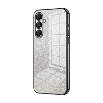 Samsung Galaxy A17 Glitter Gradient Electroplated Case - Black - 1