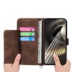 Redmi Turbo 4 Pro/Poco F7 Embossed Flowers Wallet Leather Case Brown - 3