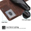 Redmi Turbo 4 Pro/Poco F7 Embossed Flowers Wallet Leather Case Brown - 5