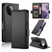 Redmi K80/K80 Pro Black Magnetic Frosted Leather Phone Case - 1