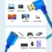 USB 3.0 Female to Male Right Elbow Extension Cable 1m for Devices - 7