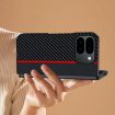 Google Pixel 10 Pro Fold Carbon Fiber Texture Phone Case - Black Yellow - 2