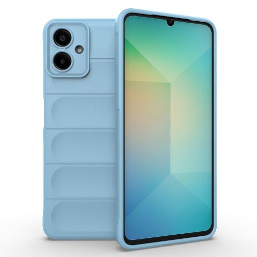 Samsung Galaxy A06 4G Light Blue TPU + Flannel Phone Case - 1