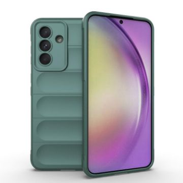 Samsung Galaxy A56 5G Dark Green TPU + Flannel Phone Case - 1
