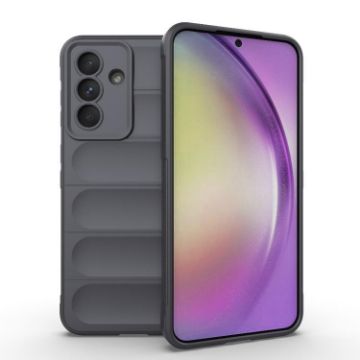 Samsung Galaxy A56 5G Magic Shield TPU Flannel Case Dark Grey - 1