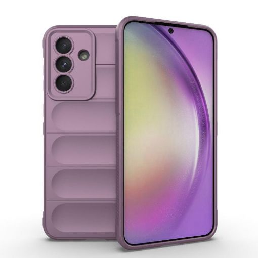Samsung Galaxy A56 5G Purple Magic Shield TPU Flannel Phone Case - 1