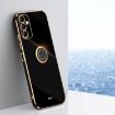 Samsung Galaxy A35 5G XINLI 6D Electroplate TPU Case with Ring Holder - 1