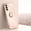 Samsung Galaxy A56 5G Pink 6D Electroplate TPU Case with Ring Holder - 1