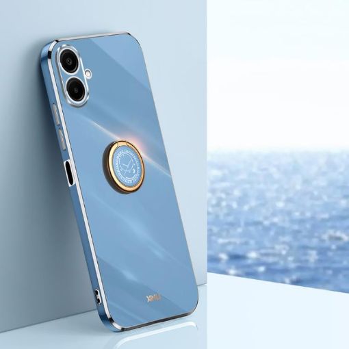Samsung Galaxy A07 5G XINLI 6D TPU Case with Ring Holder - Celestial Blue - 1