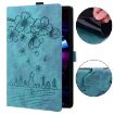 OnePlus Pad/Pad Pro 12.1 Green Cartoon Sakura Cat Leather Case - 4