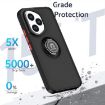 For Honor 400 Global 156.5mm Q Shadow 1 TPU + PC Phone Case Black+Red - 3