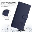 Xiaomi Civi 5 Pro 5G Cat Rat Embossed RFID Leather Case with Lanyard Blue - 4