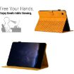 Samsung Galaxy Tab A8 10.5 2021 X205 Yellow Honeycomb Leather Case - 4