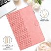Samsung Galaxy Tab A8 10.5 2021 X205 Pink Honeycomb Leather Case - 2
