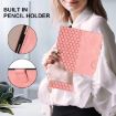 Samsung Galaxy Tab A8 10.5 2021 X205 Pink Honeycomb Leather Case - 7