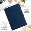 Samsung Galaxy Tab A7 2020 T500 Blue Honeycomb Leather Tablet Case - 2