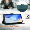 OnePlus Ace 5 Racing Smile Embossing RFID Leather Case - Peacock Green - 4