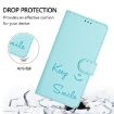 OnePlus Ace 5 Ultra Smile Embossing RFID Leather Case Mint Green - 5