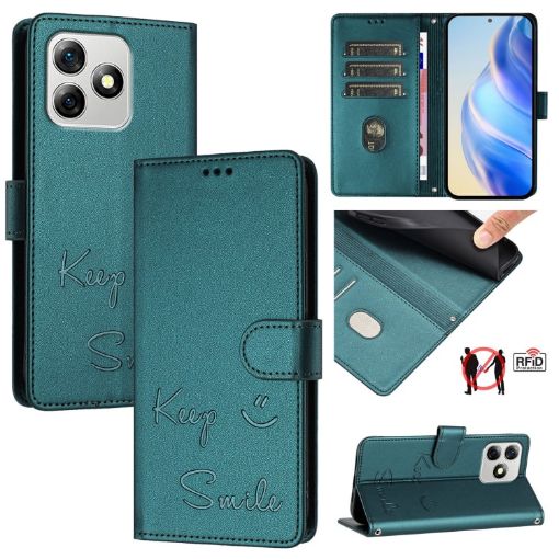 Ulefone Note 18 Ultra 5G Peacock Green RFID Leather Phone Case - 1