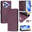Xiaomi Civi 5 Pro 5G Violet RFID Leather Phone Case - Smile Embossing - 1
