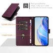 Xiaomi Civi 5 Pro 5G Violet RFID Leather Phone Case - Smile Embossing - 3