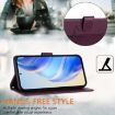 Xiaomi Civi 5 Pro 5G Violet RFID Leather Phone Case - Smile Embossing - 4
