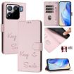 Xiaomi 15S Pro 5G Pink Smile Embossing RFID Leather Phone Case - 1