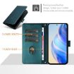 Xiaomi 15S Pro 5G Peacock Green RFID Leather Phone Case - Smile Embossing - 3