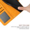Redmi 14C 4G Sunflower Embossed Flip Leather Case with Lanyard Yellow - 7