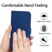 Redmi Note 14 5G Sunflower Embossed Flip Leather Case with Lanyard - 4