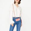 Redmi Note 14 5G Pink Sunflower Embossed Leather Flip Case with Lanyard - 8