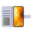 Redmi Note 14 5G Sun Flower Embossed Flip Leather Case with Lanyard - 3