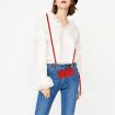 Redmi Note 14 5G Sunflower Embossed Flip Leather Case with Lanyard Red - 8