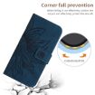 Redmi Note 14 Pro+ 5G Sun Flower Embossed Flip Leather Case Blue - 5