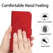 Redmi Note 14 4G Sun Flower Embossed Flip Leather Case with Lanyard - 4