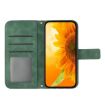 Redmi Note 14 Pro 4G Sun Flower Embossed Flip Leather Case Green - 3