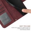 Redmi Note 14 Pro 4G Sunflower Embossed Flip Leather Case Wine Red - 7