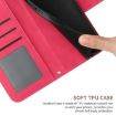 Redmi Note 14 4G EU Sunflower Embossed Flip Leather Case Rose Red - 7